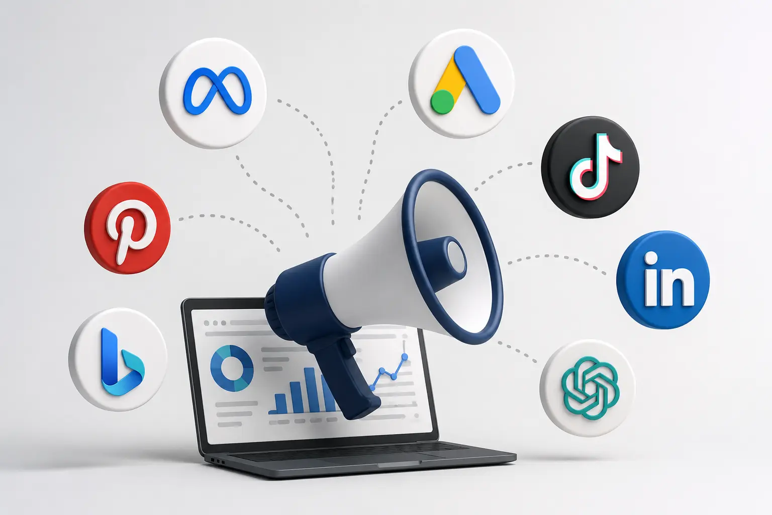 O que faz um gestor de tráfego pago? Quais suas plataformas de atuação: Meta Ads, Google Ads, TikTok Ads, LinkedIn Ads, Pinterest Ads, Microsoft Ads e ChatGPT Ads.
